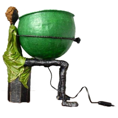 Candeeiro Homem Sentado