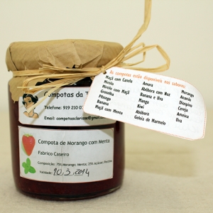 Compota de Morango com Menta